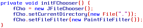 A new method, initFChooser, in PaintPanel