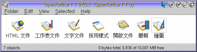Chinese OpenOffice OS/2 Folder
