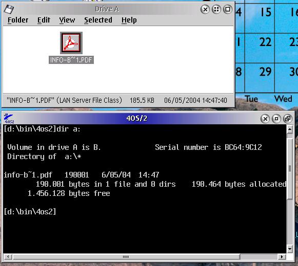 Floppy dialog OS/2