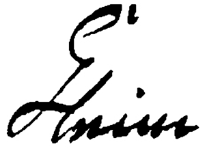 Signatur: Johann Wilhelm Ludwig Gleim