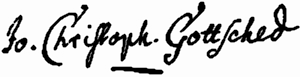 Portrait: Johann Christoph Gottsched