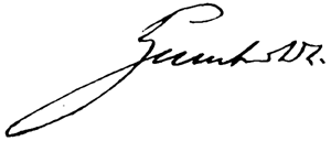 Signatur: (Friedrich) Wilhelm (Christian Karl Ferdinand) Freiherr von Humboldt