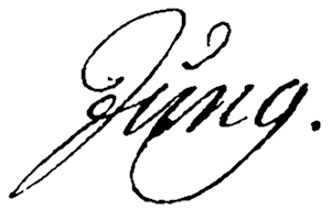 Signatur: Johann Heinrich Jung gen. Stilling