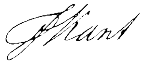 Signatur: Immanuel Kant