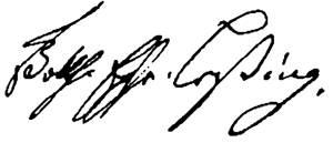 Signatur: Gotthold Ephraim Lessing