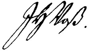 Signatur: Johann Heinrich Vo�