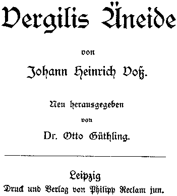 Vergils &Auml;neide von Johann Heinrich Vo&szlig;